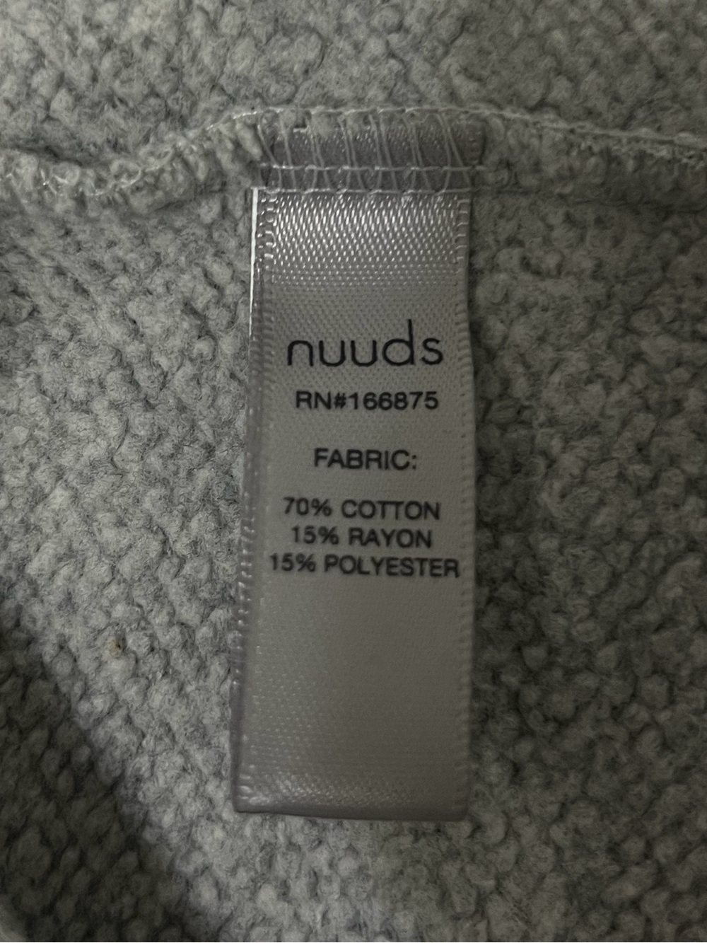 Nuuds Vintage Fleece Gray Oversized Loungewear Sweat Shorts XL - Picture 8 of 8